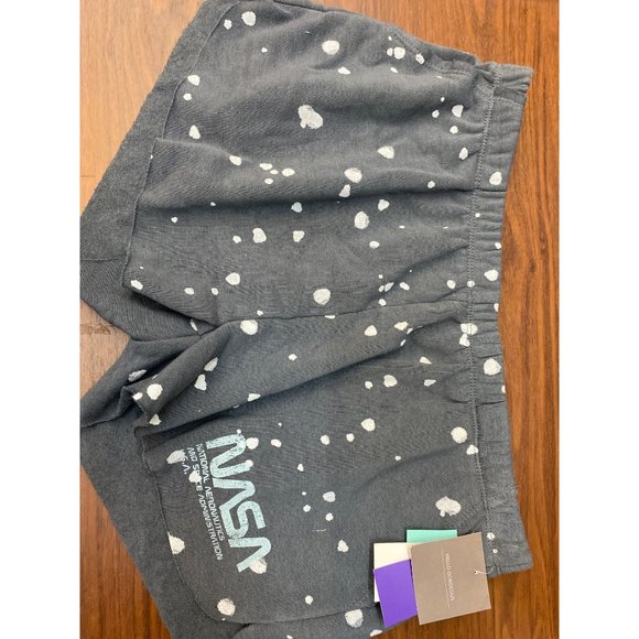 Women's NASA Graphic Splatter Jogger Shorts Gray Medium - Picture 6 of 7